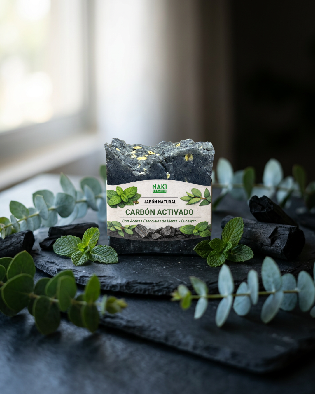 Carbón Activado con Menta y Eucalipto / Purificante y Refrescante