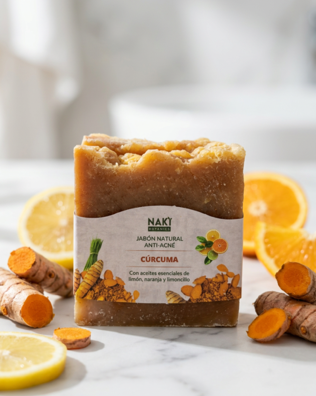 Cúrcuma Limoncillo - Jabón Anti-acne / Facial y Corporal
